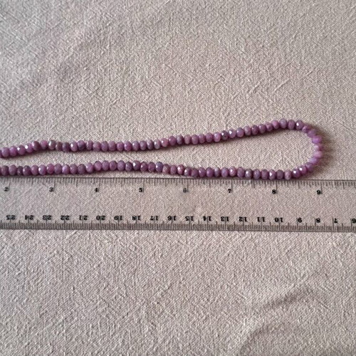 Natural Lepidolite Necklace, lilac shades, Solar Tide Collection