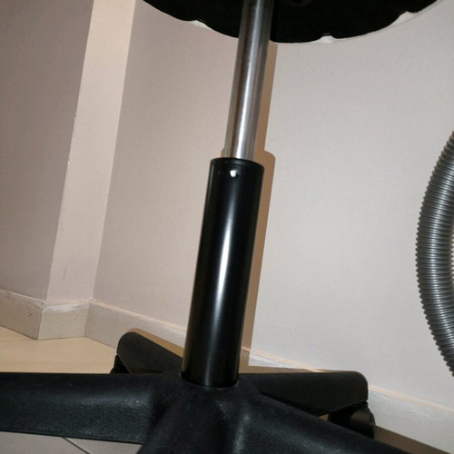 Gas Lift Beauty Stool used, white color
