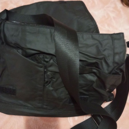 Men's crossbody bag new, black with adjustable strap
