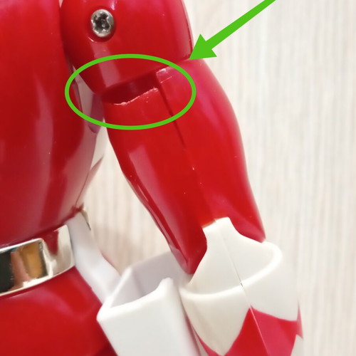 Mighty Morphin Power Rangers Red Ranger Figure Kick Action Bandai 1993