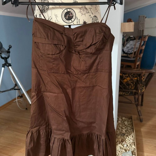 Brown dress new, size S