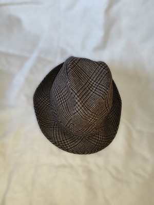 Fedora (ρεπούμπλικα) wool hat like new, size 56, brown and black