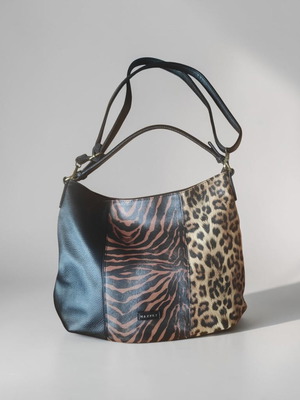 Animal Print Bag new, black shoulder and hand