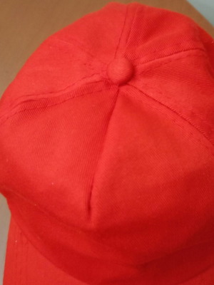 Jockey hat ROLY red like new, one size adjustable