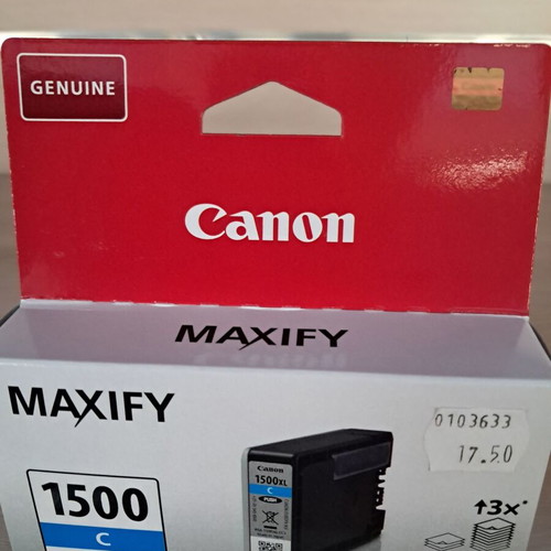 Canon 1500XL ink cartridges new, pack of 4