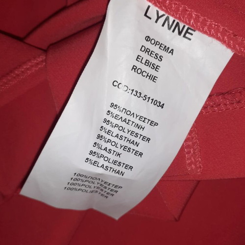 Lynne summer backless dress like new, size S, red