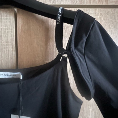 Calvin Klein Jeans top new, black, size M