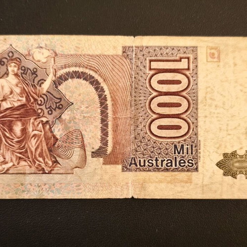Argentina 1000 banknote used without date