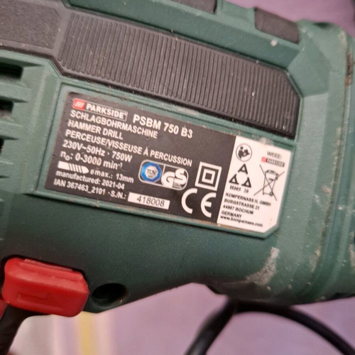 Electric drill 750watt used