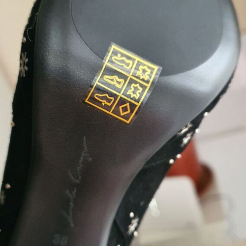 Lola Cruz ankle boots new, black natural suede with metal details, size 38