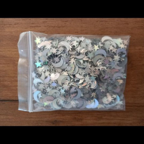 Confetti new in various designs for decoration