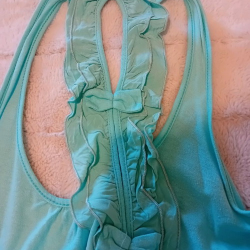 Religion blouse turquoise like new, one size