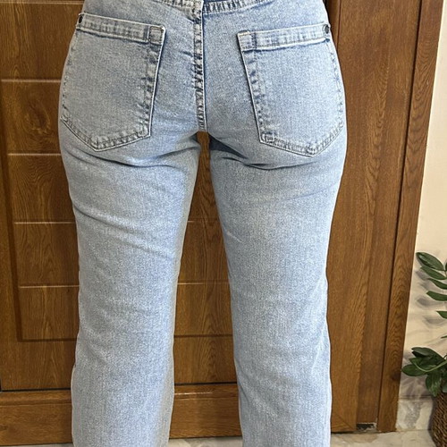 Esmara high waist straight fit jeans, blue, size 36