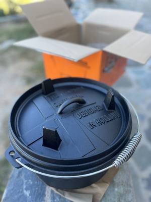 Μαντεμένια γάστρα Dutch Oven 8,5lt The Windmill καινούργια με γάντζο καπακιού