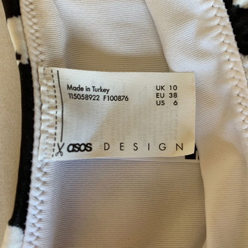 ASOS Bikini black & white M