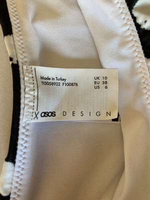 ASOS Bikini black & white M