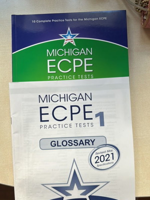Michigan ECPE Practice Tests 1 with Glossary like new (2021)