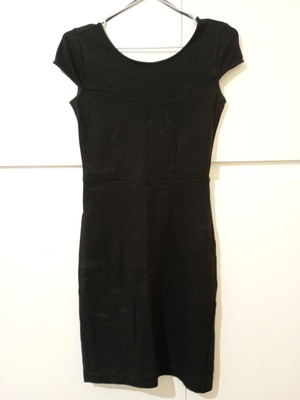Zara mini dress used, black elastic with back opening, size S