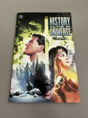 History of the DC Universe TPB signed by Marv Wolfman, used
