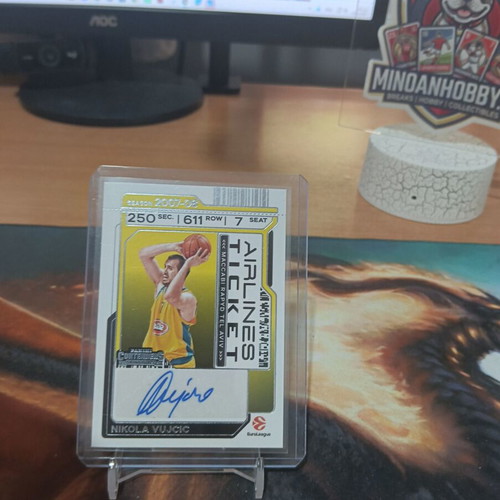 Nikola Vujcic 2025-26 Panini Contenders EuroLeague Airlines Ticket Auto card near mint