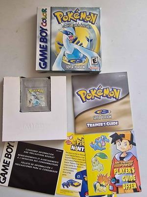 Pokemon Silver παιχνίδι Gameboy Color μεταχειρισμένο, συσκευασία με εγχειρίδια
