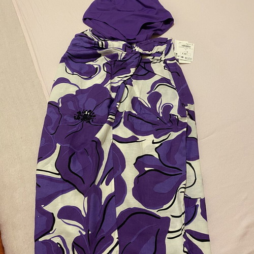 Caliopi skirt and bodysuit set new, white and purple
