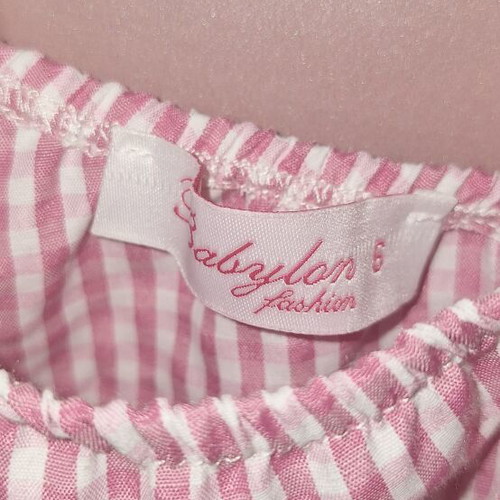 Babylon short dress for 6-year-old girl with one shoulder and strap, like new