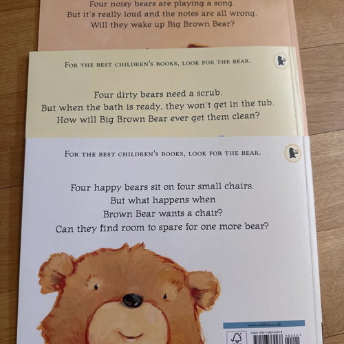 Bears books by Shirley Parenteau new, set of 3, English