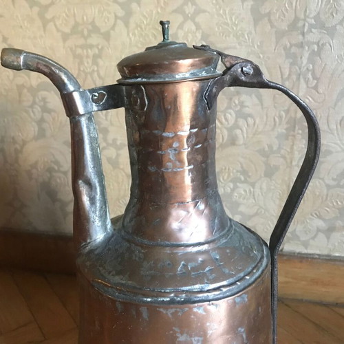 old copper container, copper, bronze, retro, vintage, retro, antique kitchen decoration copper