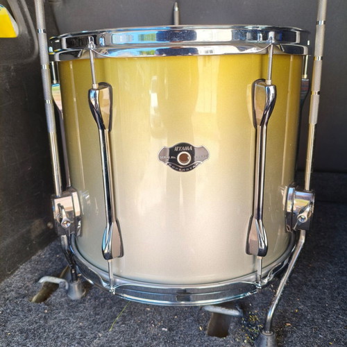 Tama Superstar HyperDrive Floor Tom 14"x12" like new, Gold Platinum Fade