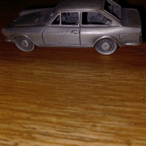 Fiat 124 Sports tin toy car like new