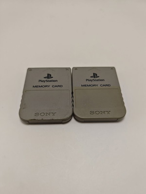 Sony PlayStation 1 паметни карти употребявани, комплект от 2, официални