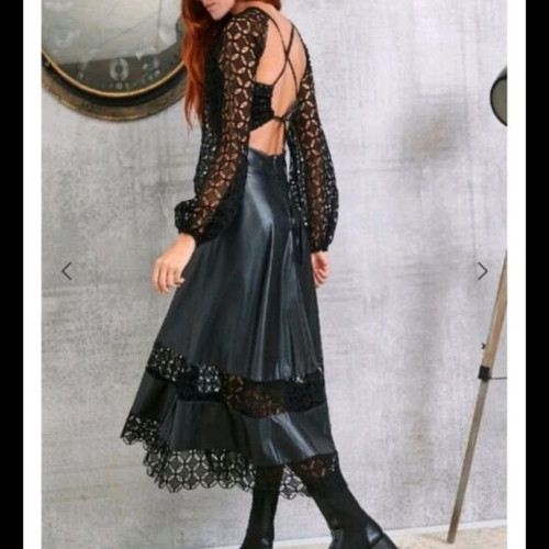 Lace dress new, black, size large