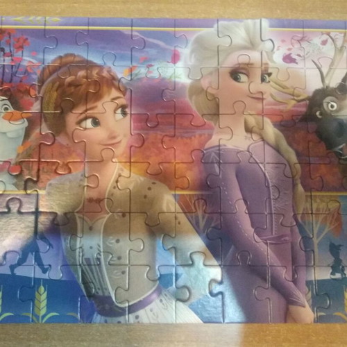 Frozen puzzle 2x60 pieces used