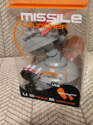 Gadget εκτόξευσης πυραύλων καινούργιο, σύνδεση με USB, χαλασμένη συσκευασία
