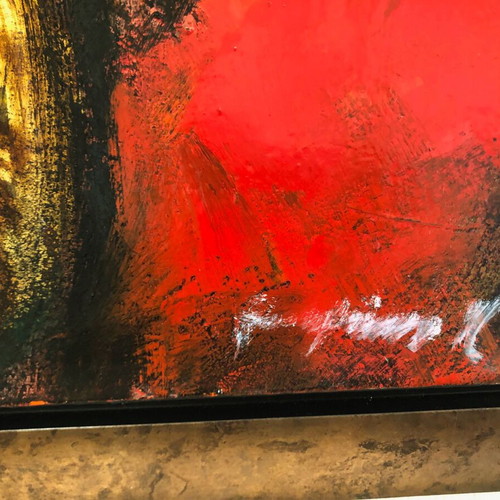 Miltiadis Gatzonis oil painting used with frame 40x50cm
