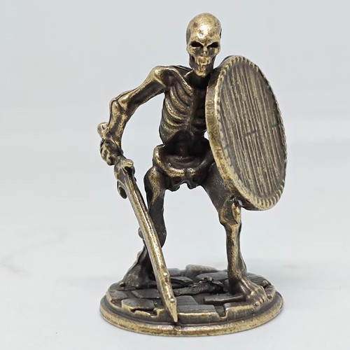 Bronze Skeleton Warrior Miniature like new