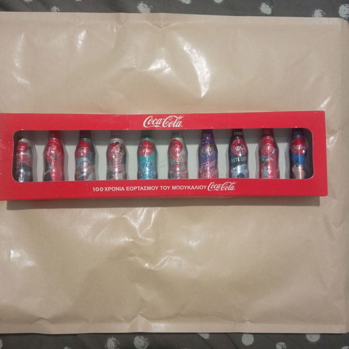 Coca-Cola Mini Bottles 100 Years Collectible Set like new