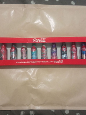 Coca-Cola Mini Bottles 100 Years Collectible Set like new