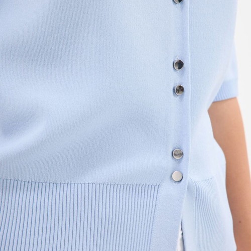Mohito light blue blouse short sleeve brand new XS
