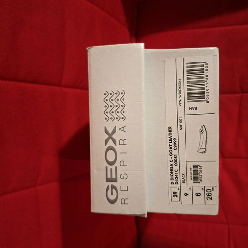 Geox Respira black leather ballerinas like new