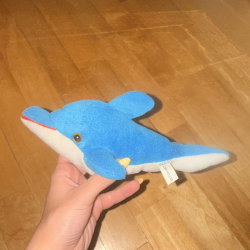Dolphin plush toy like new