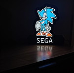 Sonic light box with SEGA logo
