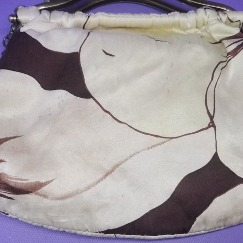 Silk women's bag used with metal chain strap