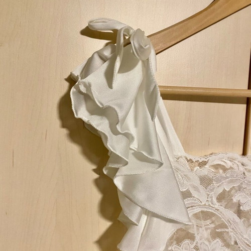 Sleep dress long satin Magic Bride white new with lace