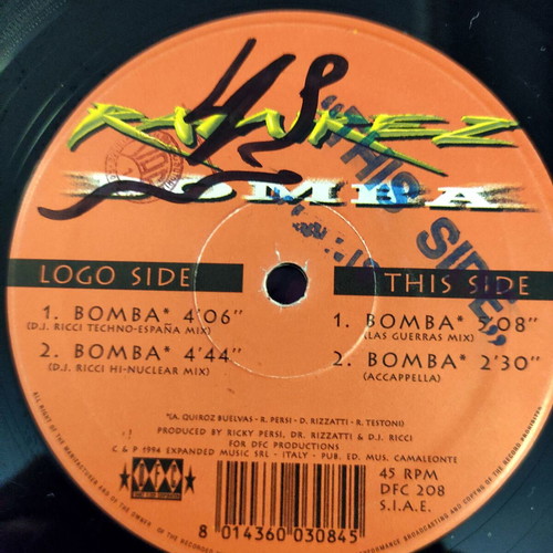 Ramirez Bomba 12'' Vinyl Maxi Single 1994 used, electronic