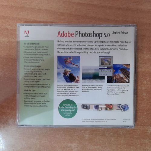Adobe Photoshop 5.0 Limited Edition software