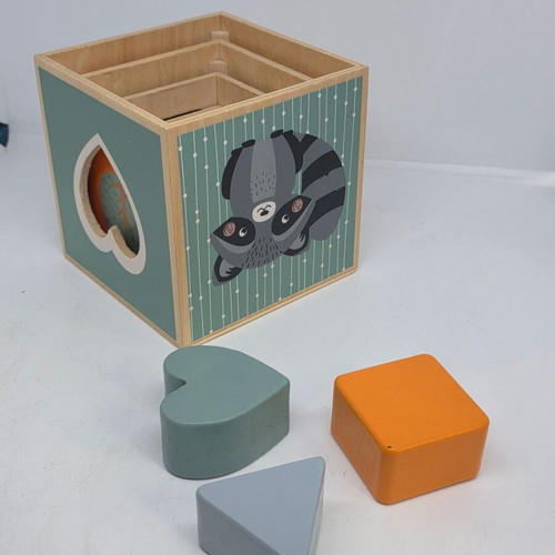 Wooden baby cubes used