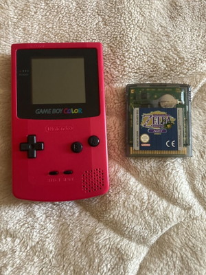Nintendo Game Boy Color pink with Zelda game like new