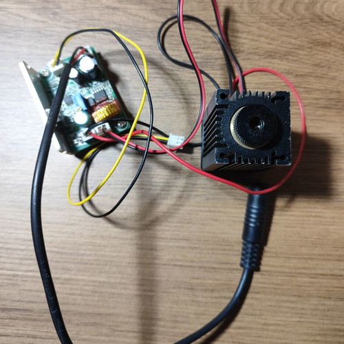 Laser Module 12V with Driver Board and Cooling Fan like new